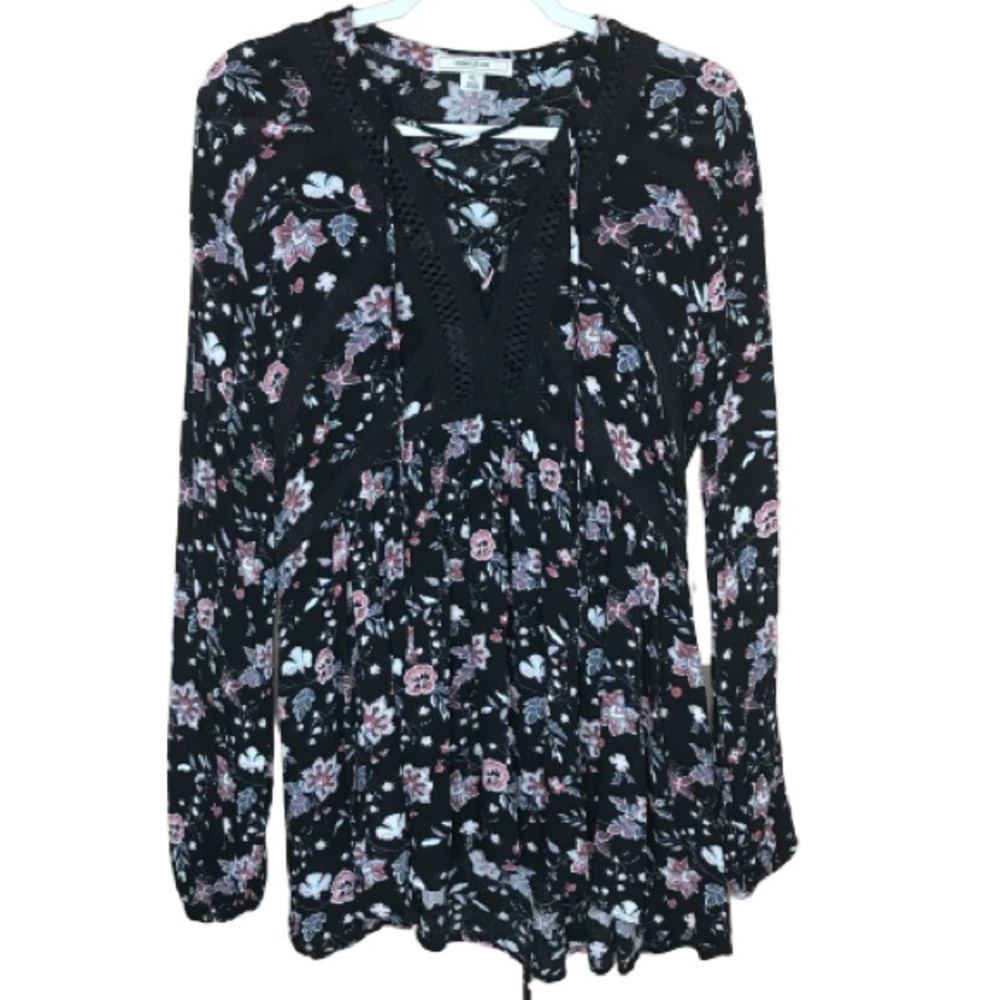 ADAM LEVINE women’s tunic blouse size XL floral